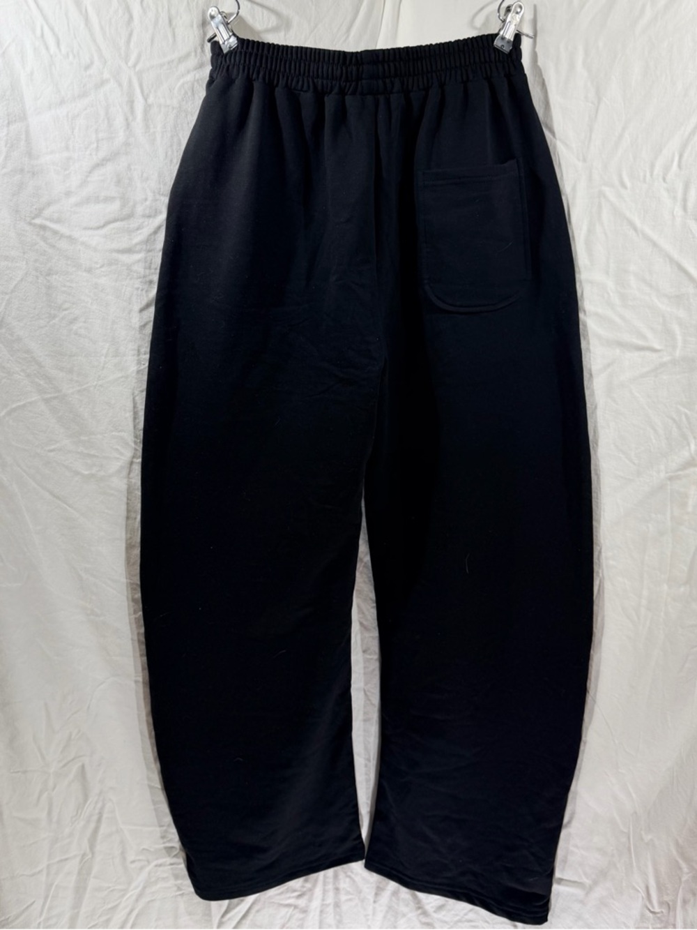 Men's Black Relaxed-Fit Joggers with Elastic Waist